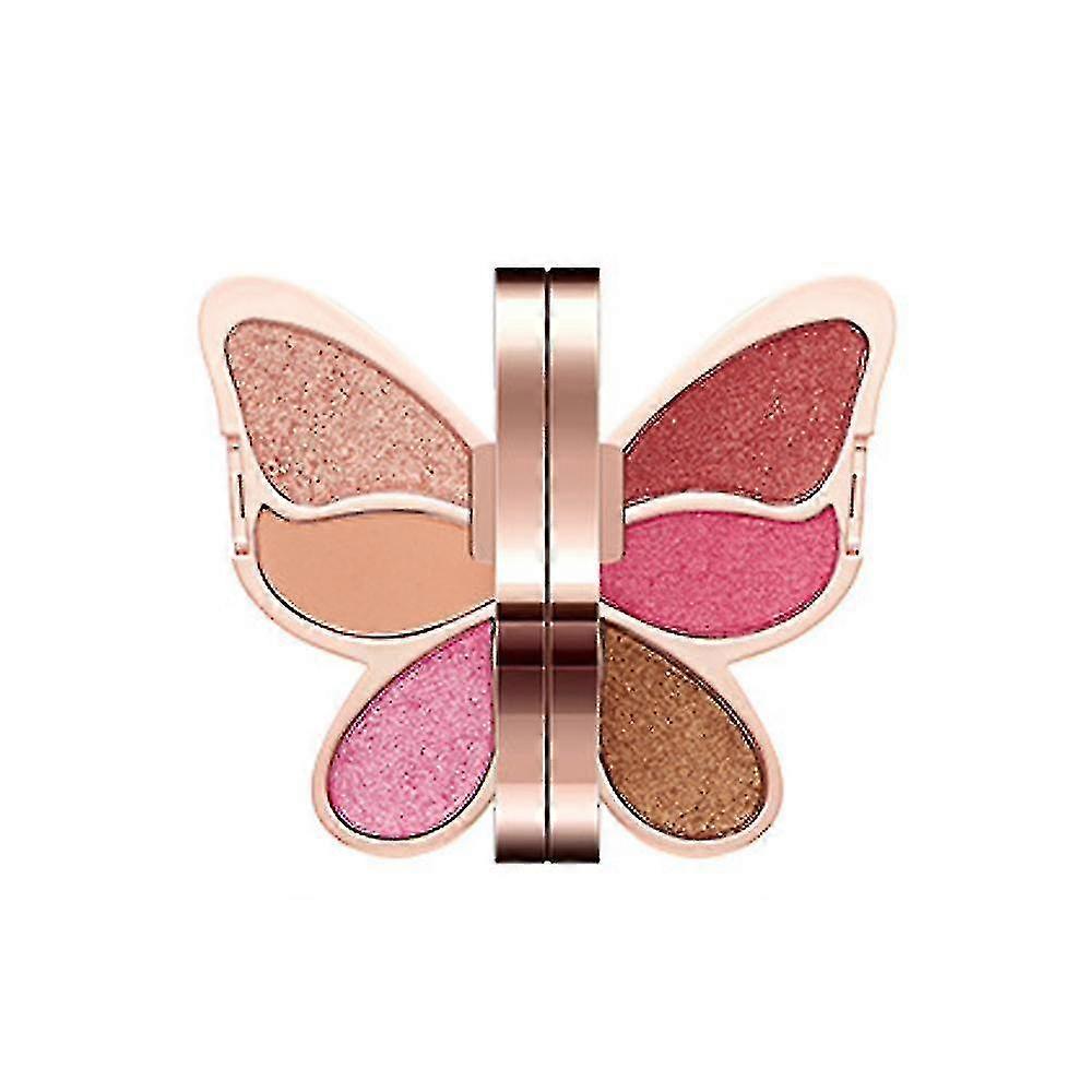 6 Color Eyeshadow Palette Butterfly Makeup Palette, Butterfly Eyeshadow Palette Sequin Glitter Eyeshadow