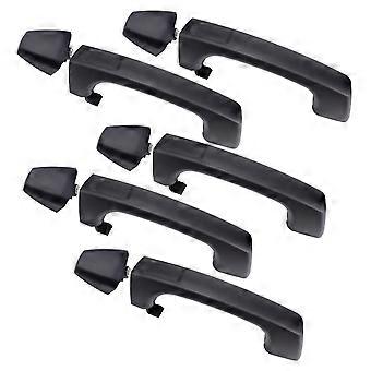 Silscvtt Black Exterior Door Handle Set For Hummer H3 (2006-2010) – Front & Rear, 5-Piece Direct Replacement