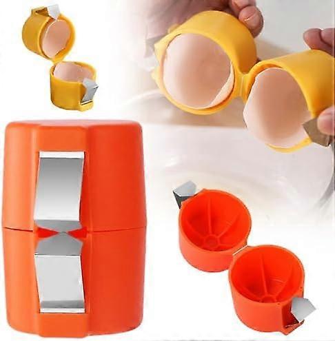 Egg Shell Opener Tool - Handheld Egg Cracker and Egg Separator, Stainless Steel Kitchen Utensils for Easy Eggshell Removal
