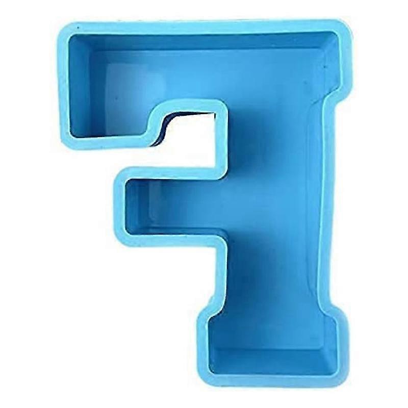 3D Alphabet Epoxy Resin Silicone Mold, Casting Molds(F)