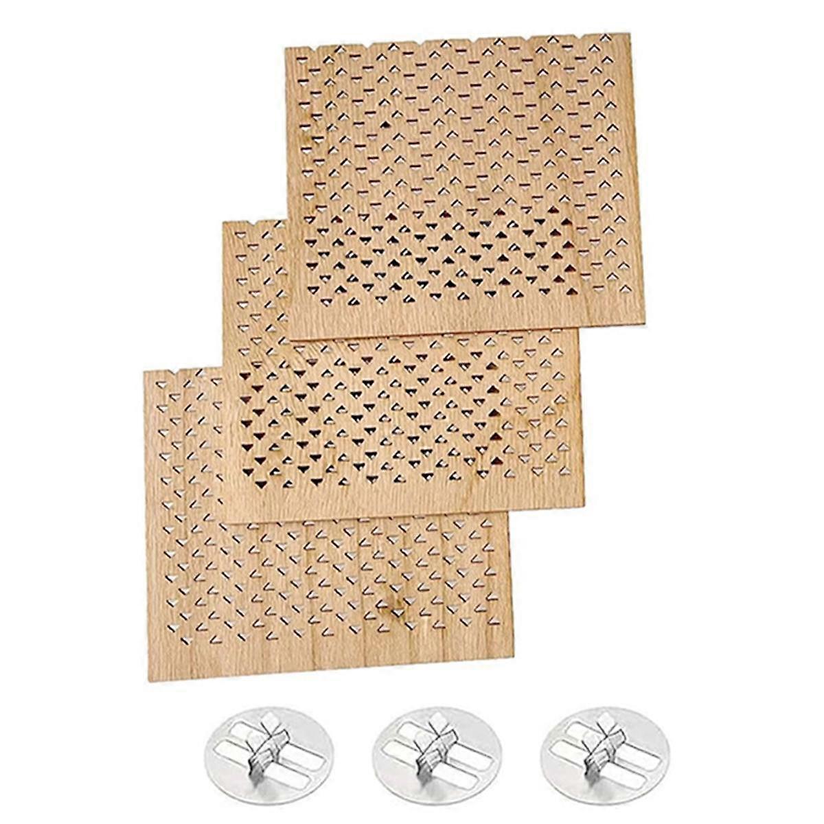 3Pcs 2.75x2.36 Inch Wooden Candle Wicks for DIY Candle Making Craft Wooden Wicks for Candle Making