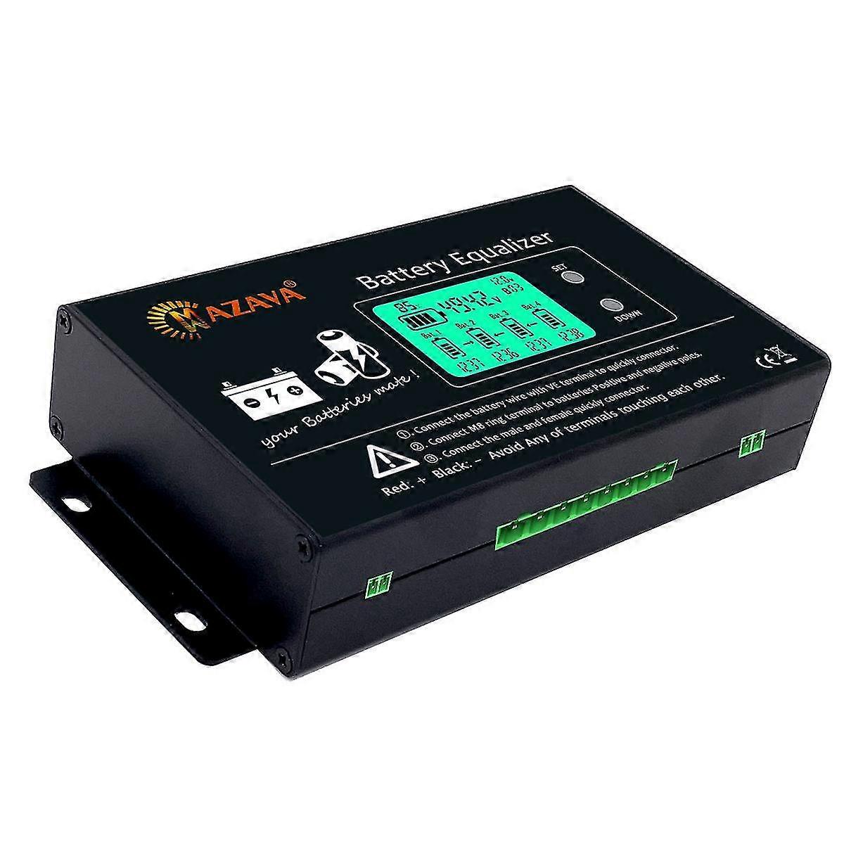 HX02 LCD Display Battery Equalizer 4S 12V 24V 36V 48V Connect Voltage Active Balancer Lead Acid Batteries Monitor