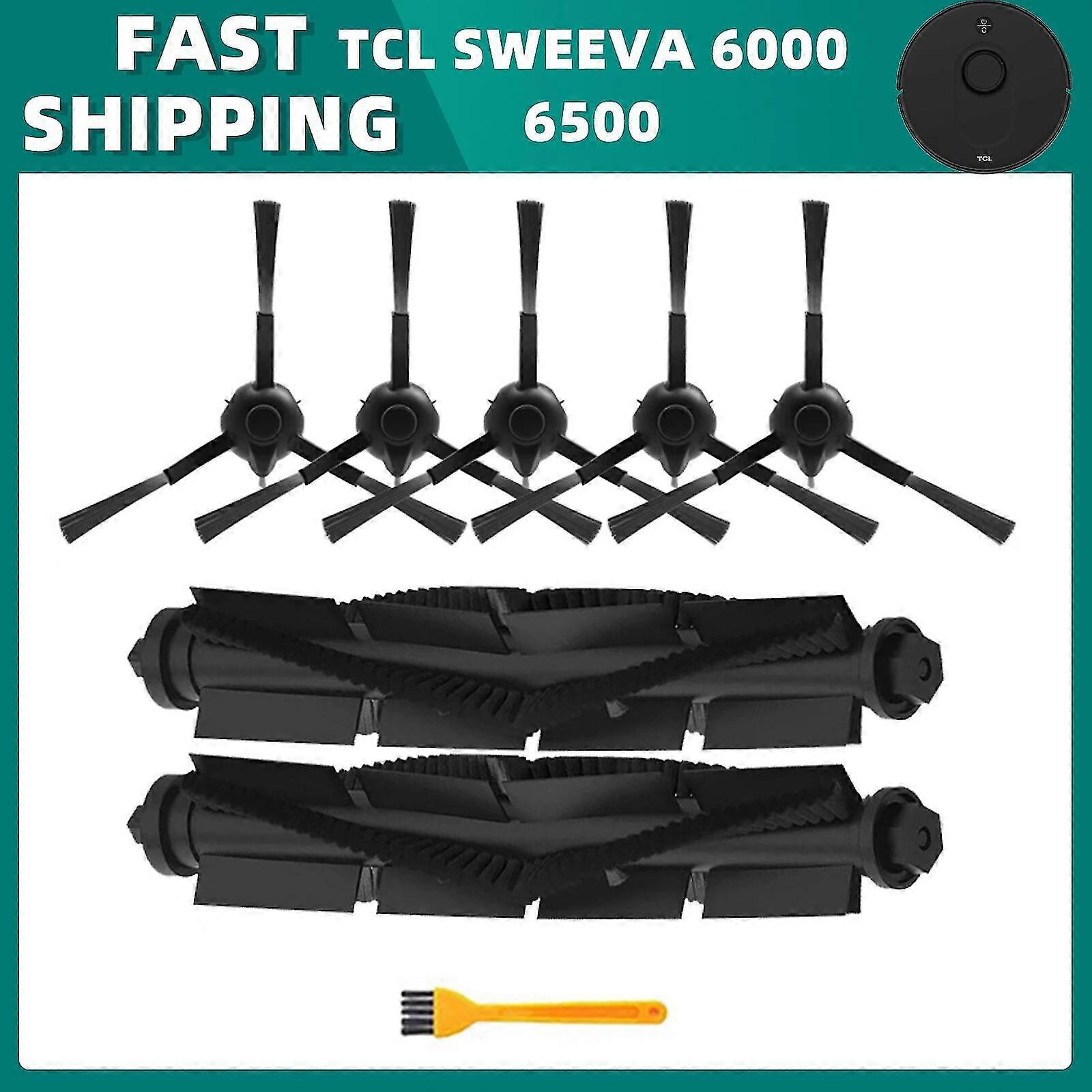 For Tcl Sweeva 6000 6500 robotstøvsuger rullebørste sidebørste Hepa-filter reservedeler tilbehør