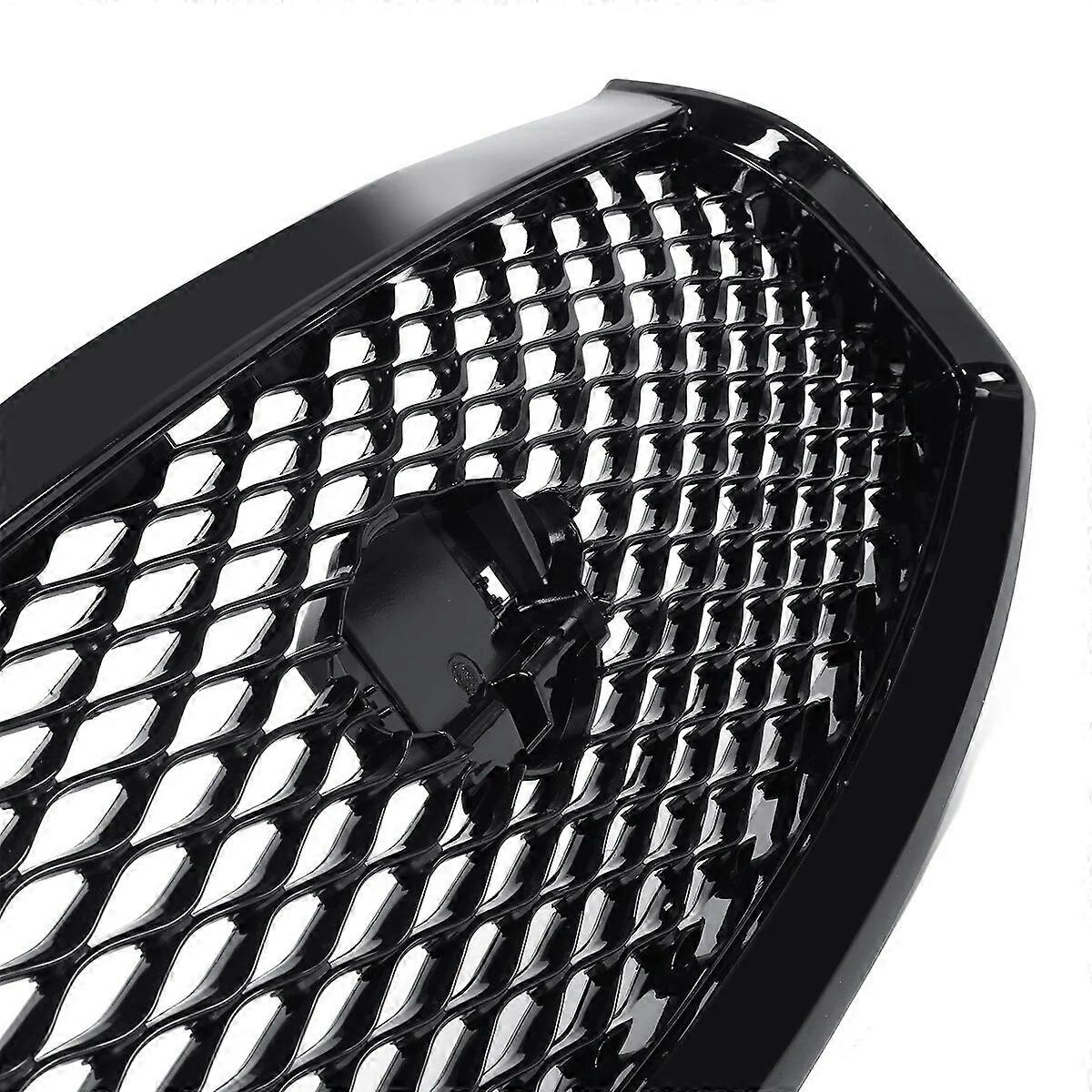 Buy JDM Glossy Black Out Front Bumper Upper Grille Replacement - Without Sensors Holes