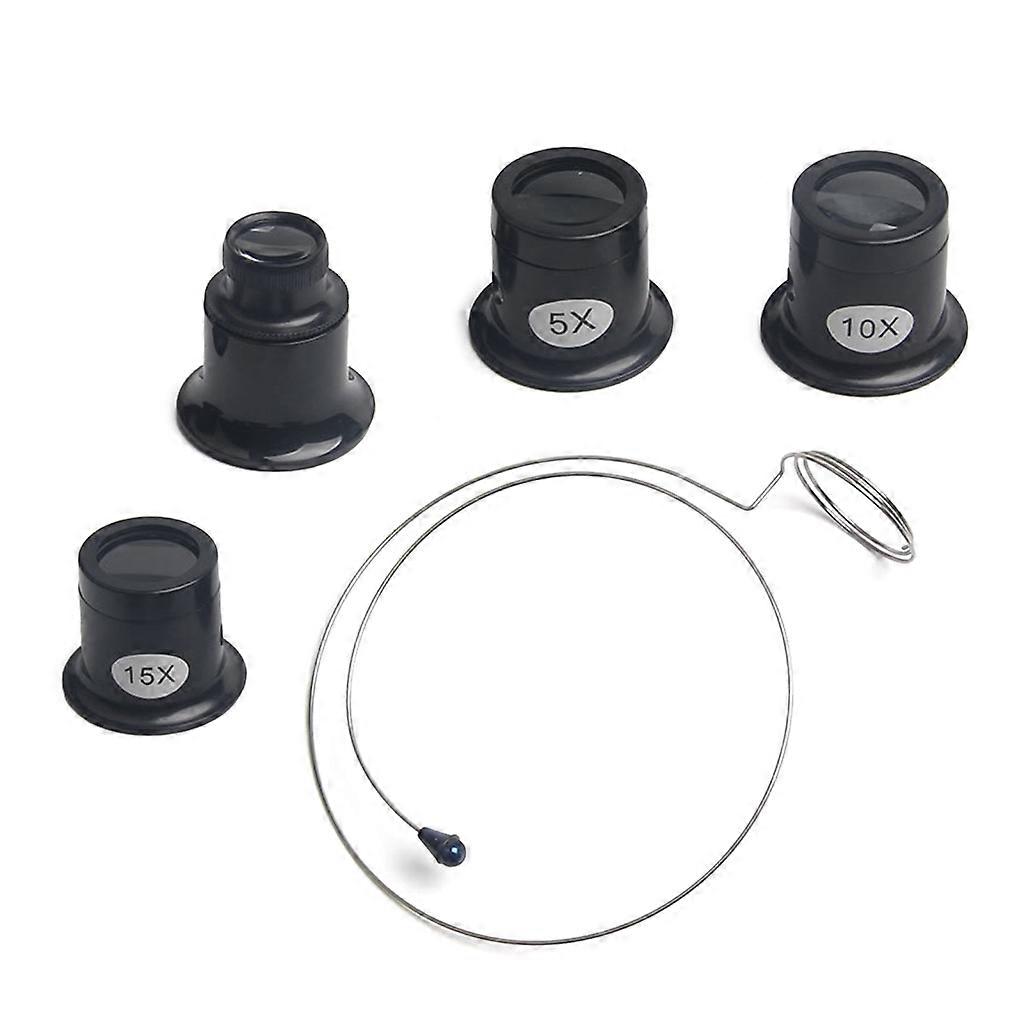 5X 10X15X 20X Jewelers Eye Loupe Loop Magnifier Monocular Magnifying Glass