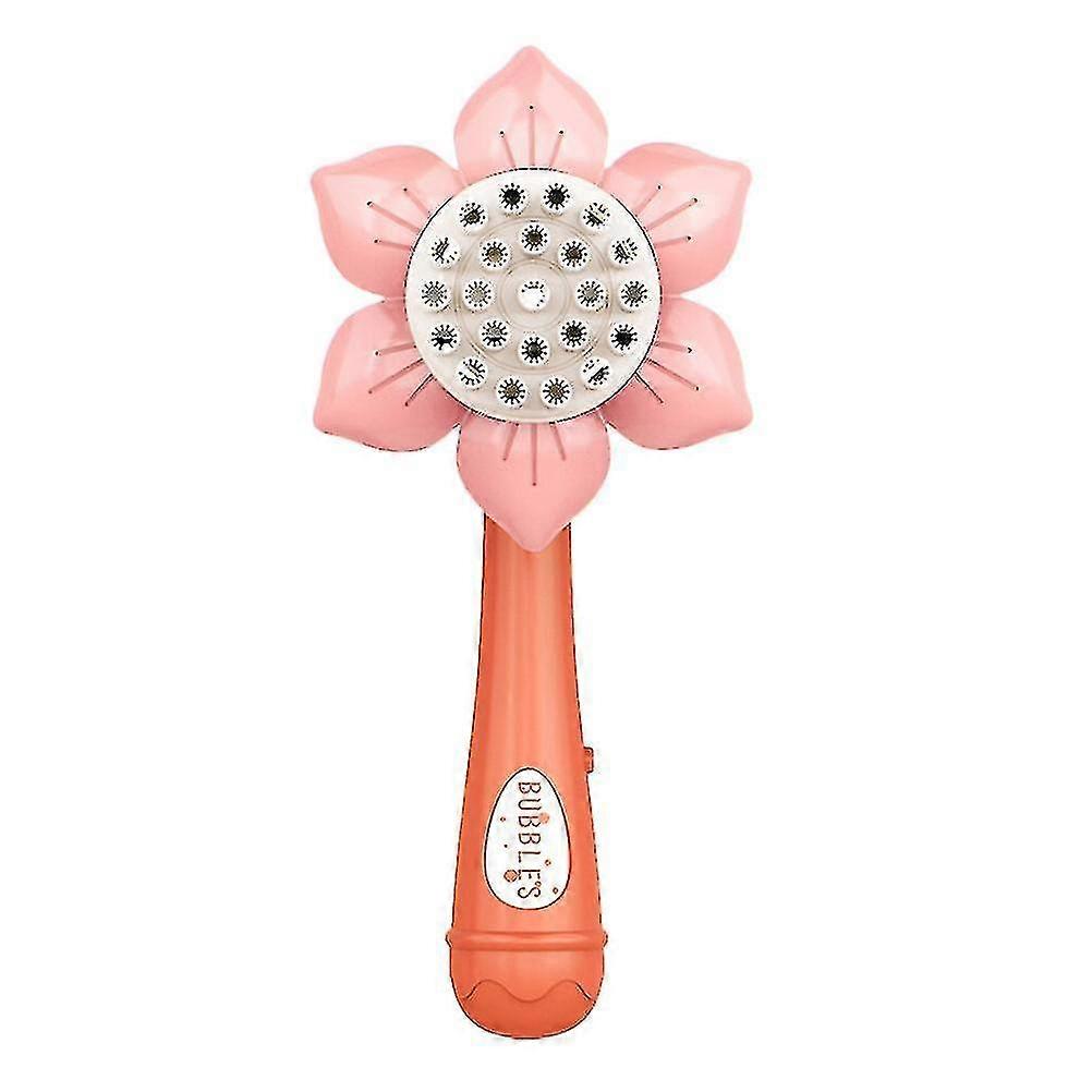 Portable Electric Bubble Blower Toy - Sunflower Shape Bubble Machine