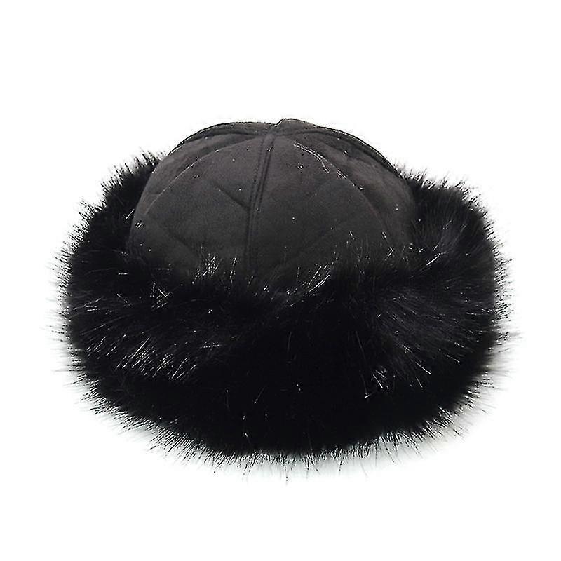 المنغولية الرجال النساء الشتاء فو الفراء من جلد الغزال رقيق قبعة صغيرة دافئة سميكة قبعة الثلج كاب تشينهاي H