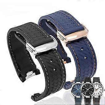 20-mm-TPU-Armband für OMEGA Seamaster 150 Kautschuk-Sportarmband mit Faltschließe