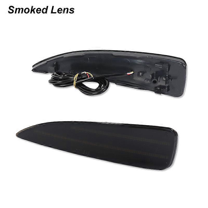 2pcs Rear Bumper Reflector Accessories For Toyota Yaris Red Tail/Brake Rear Fog Lamps and Dynamic Turn Signal Light 2012-2014