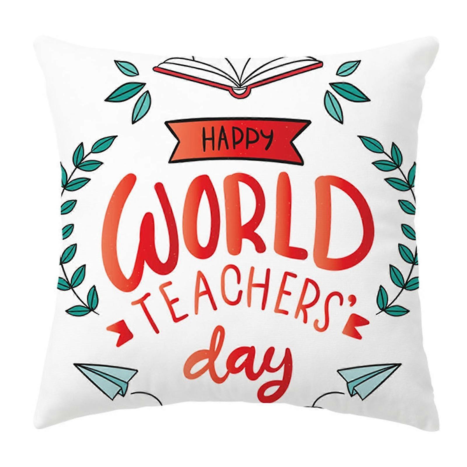 Pillowcase Soft Letters Design Zipper Square Happy Mother's Day Throw Pillow Case Festival Gift Kaesi