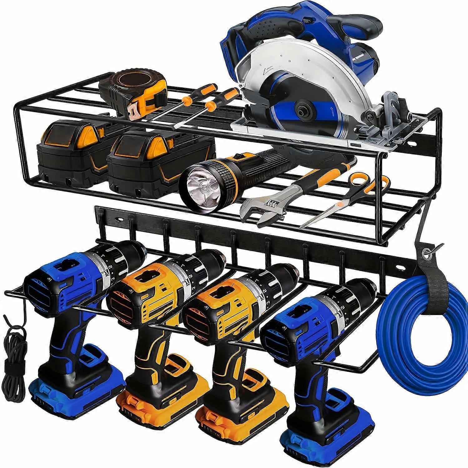 Maximize Your Garage Storage: Heavy-Duty Floating Tool Rack and Organizer Wall Mount
