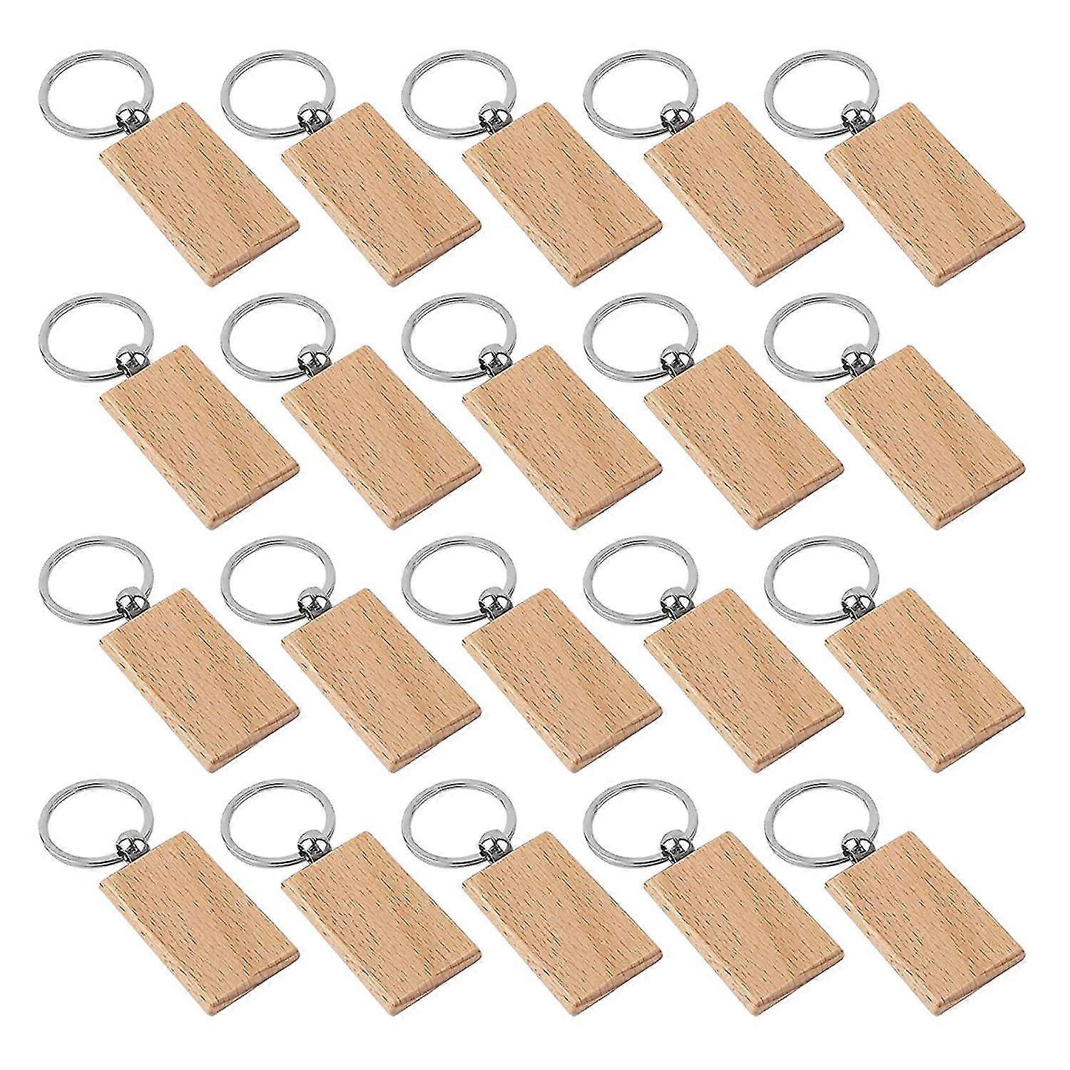 Blank Wooden Keychain Wooden Keychain Keyring Keychain Personalized Or  Gift Craft (rectangular