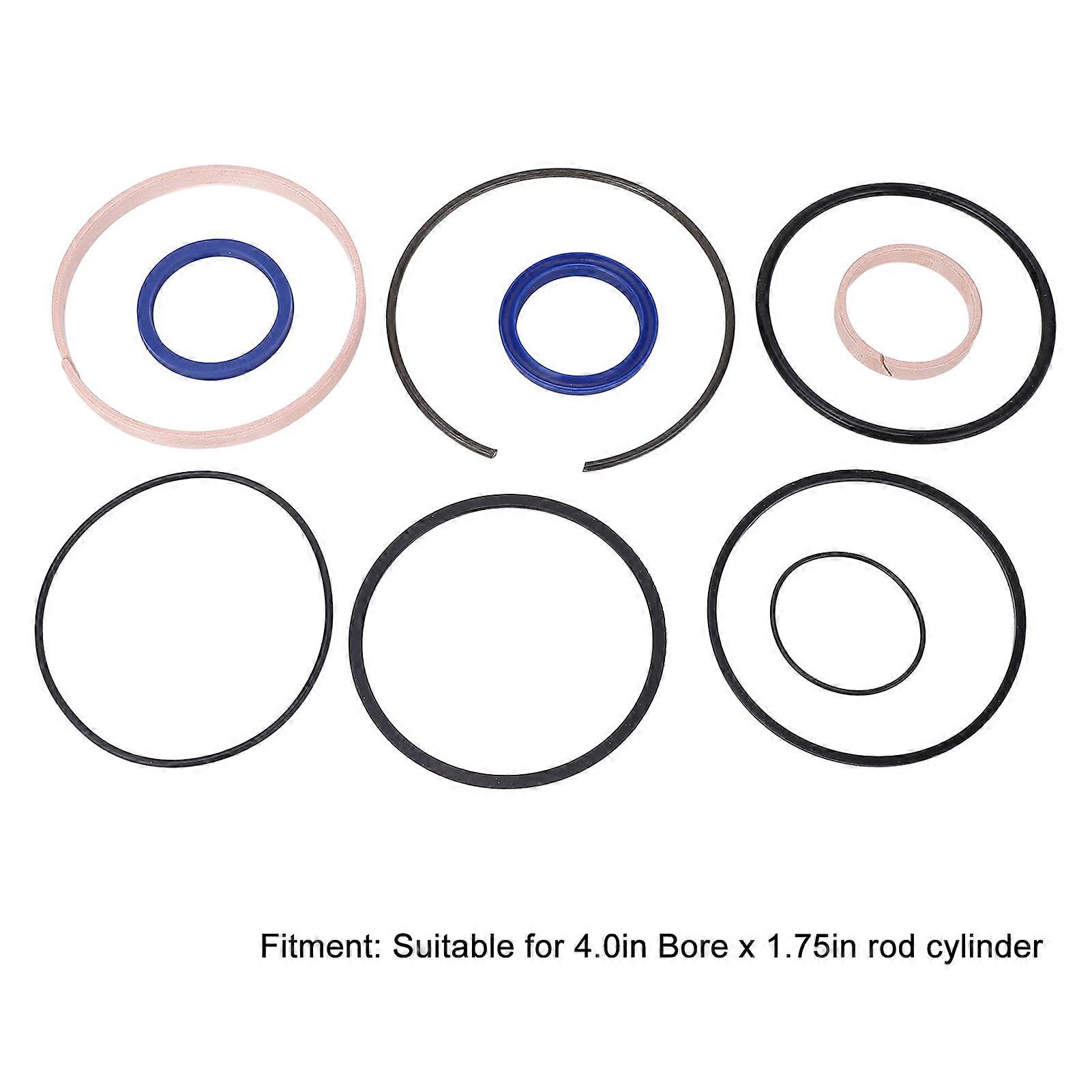 thumbnail image 2 of For 4.5" Bore X 1.75" Rod Cylinder Hydraulic Log Splitter Cylinder Rebuild Seal 2 of 14