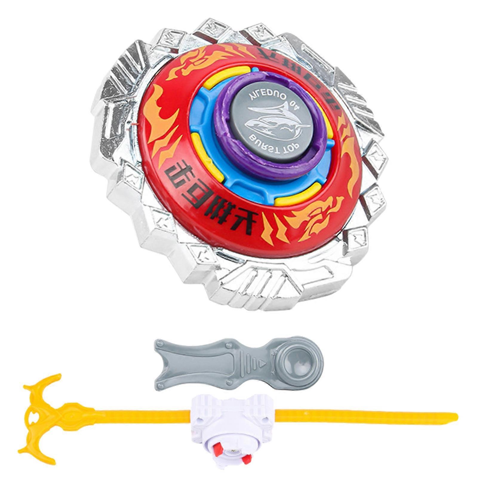1 Set Spinning Top Toy Classic Anime Elements Anti-scratch Rotating Amusing Gyroscope Toy for Entertainment KAESI