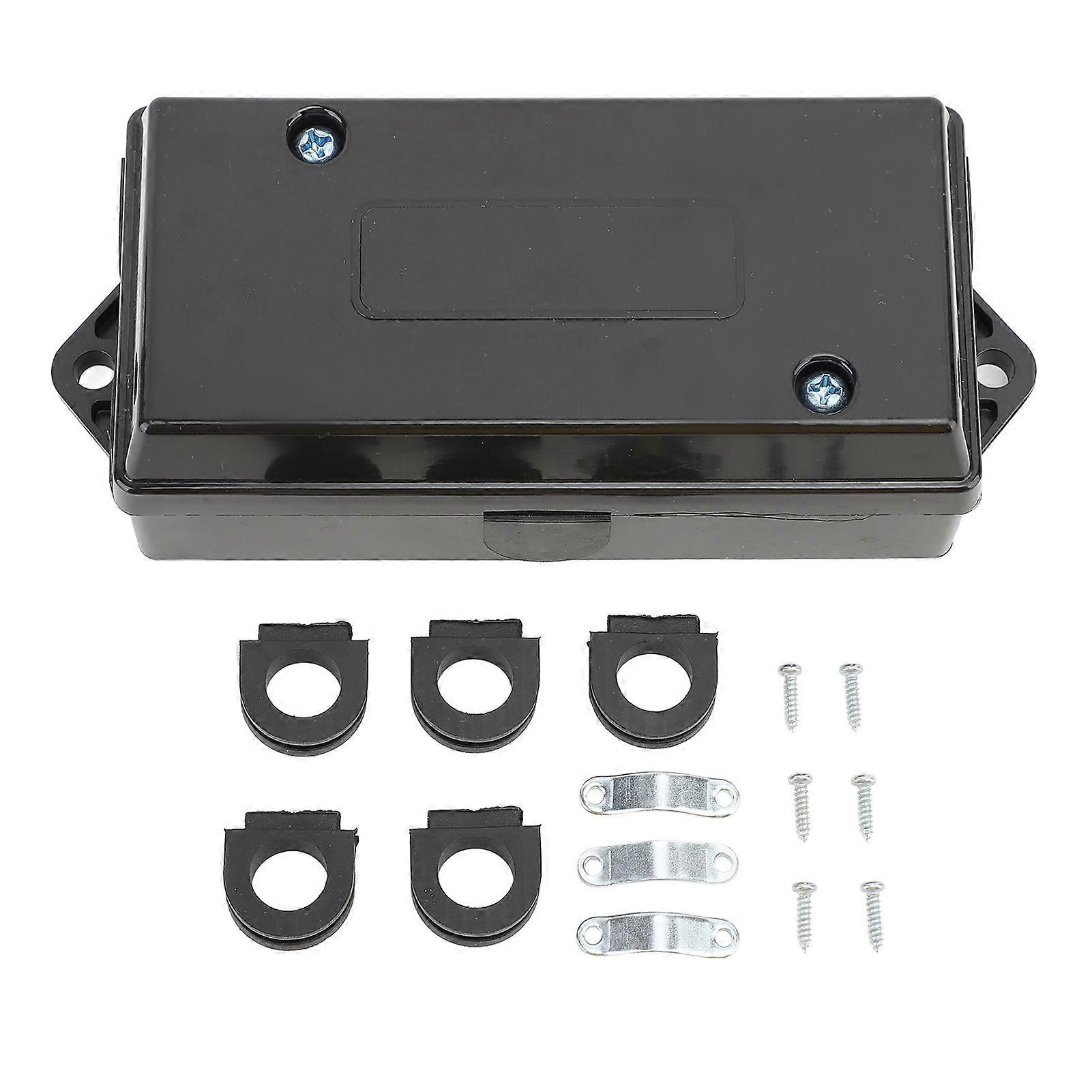 7 Way Electrical Trailer Junction Box Weatherproof 7 Gang Trailer Wire Connector Junction Box for Camper RV Boat Light