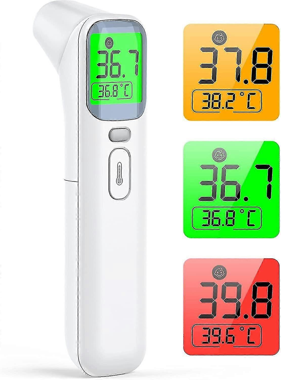 Forehead And Ear Thermometer, Non-contact Infrared Thermometer , 4 In 1 With Fever Alarm, Memory Function