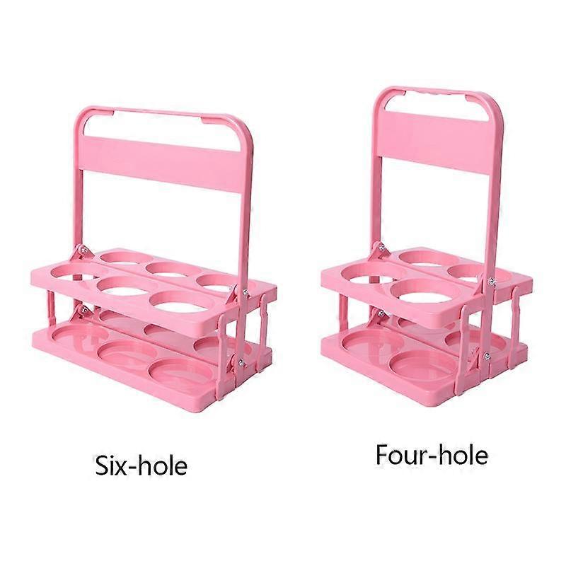 Plastic Six Pack Folding Drinks Holder Beer Rack Beer Carrier Collapsible Portable