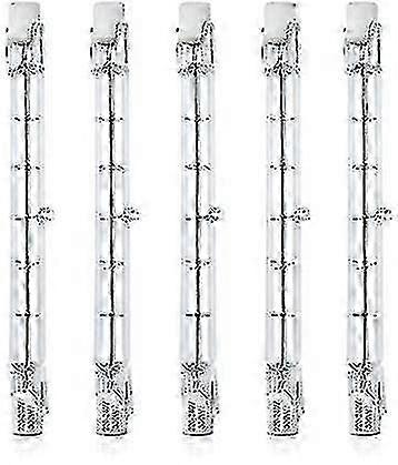 5 Pcs Dimmable R7s 118mm 300w Halogen Pencil Bulb Ac 220-240v 3100lm Linear Halogen Floodlight For Landscape Lighting, Security, Street Light