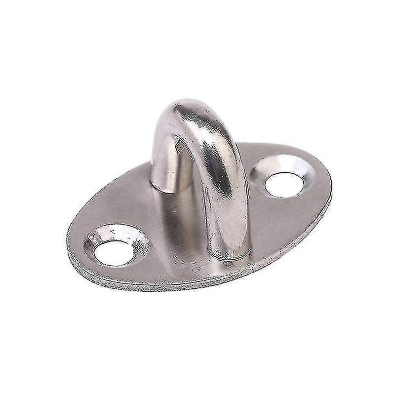 4 Pcs Ceiling Hook Ring Hooks Pad Eye Plate U-shaped Design, Stainless Steel Hardware Hook Loop