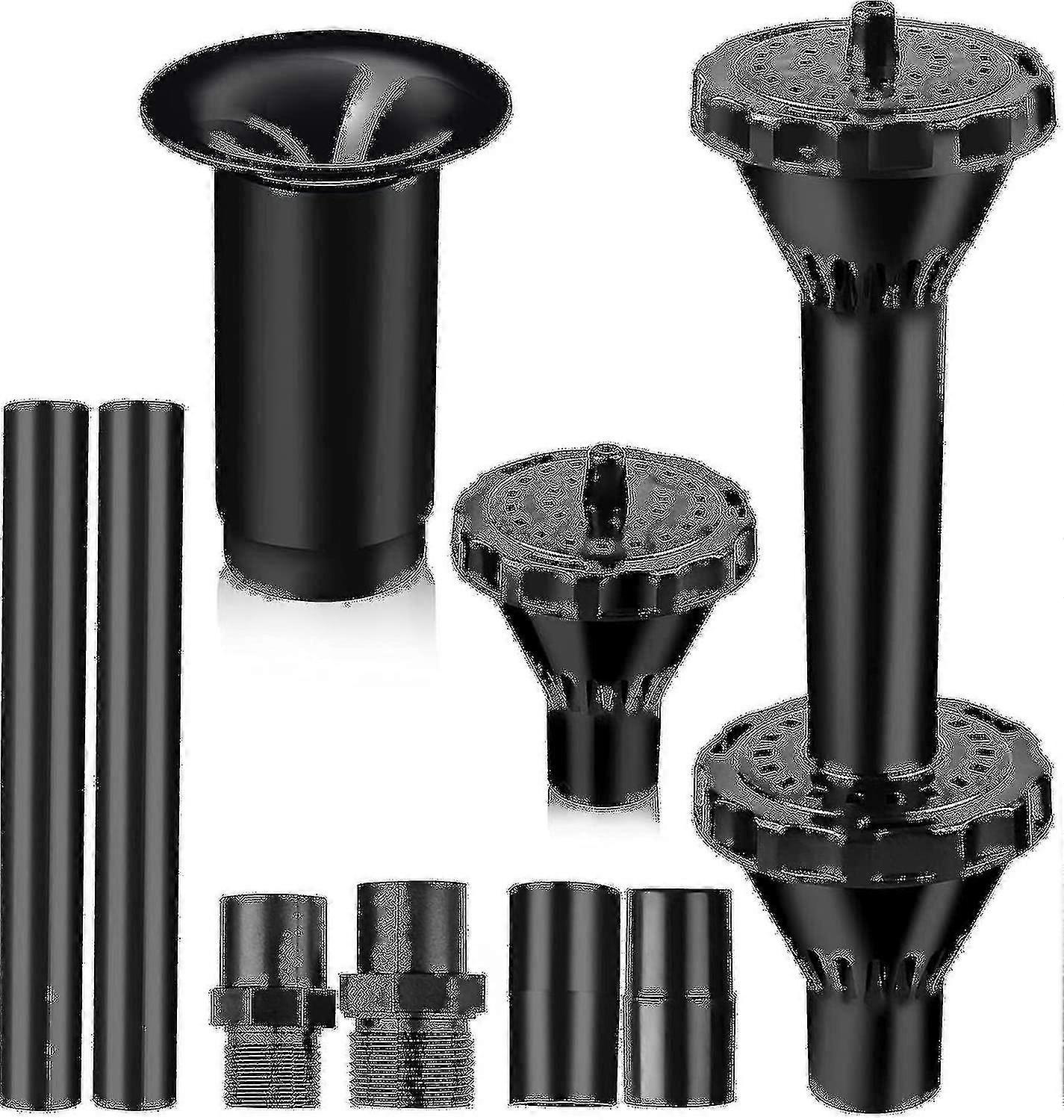 Fountain Nozzle Kit Plastic Fountain Water Spray Heads For Small Ponds In 3 Fountain Patterns: Blossom, Mushroom And Two-tier Patterns ( Size L)