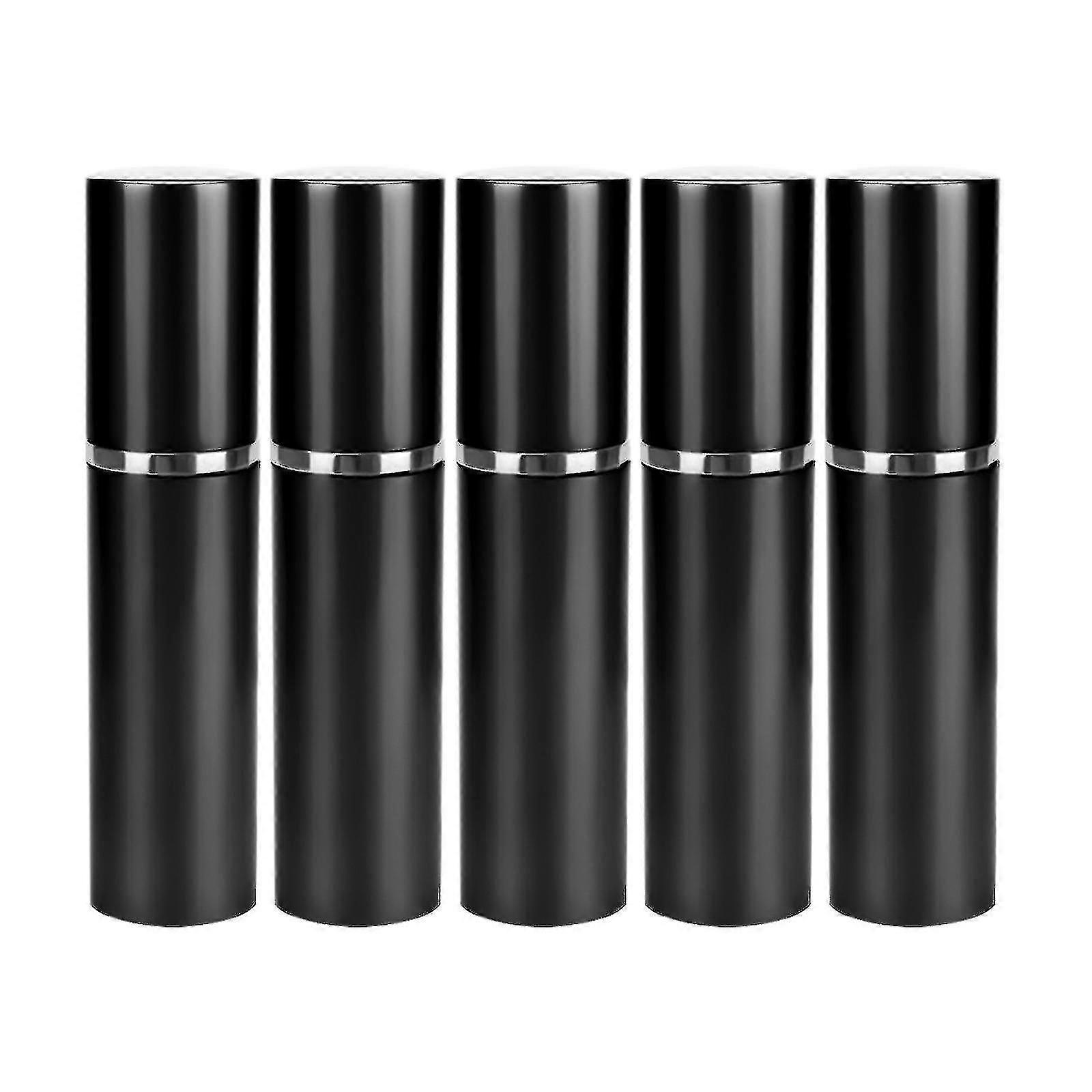 5pcs 10ml 리필 가능한 미니 향수병 휴대용 알루미늄 분무기 향수 스프레이 병 여행용 화장품 용기