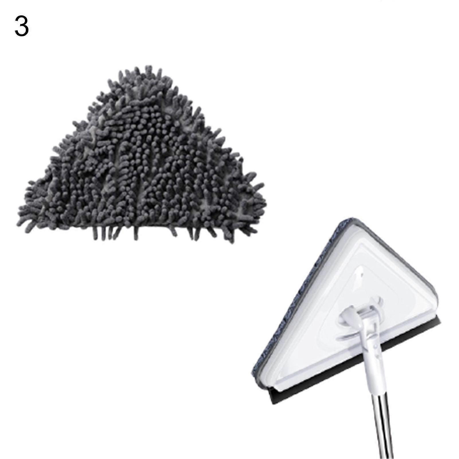 Glass Window Sanitary Wiper Flexible Handle Rotatable Triangle Mop Cleaning Tool[PB]