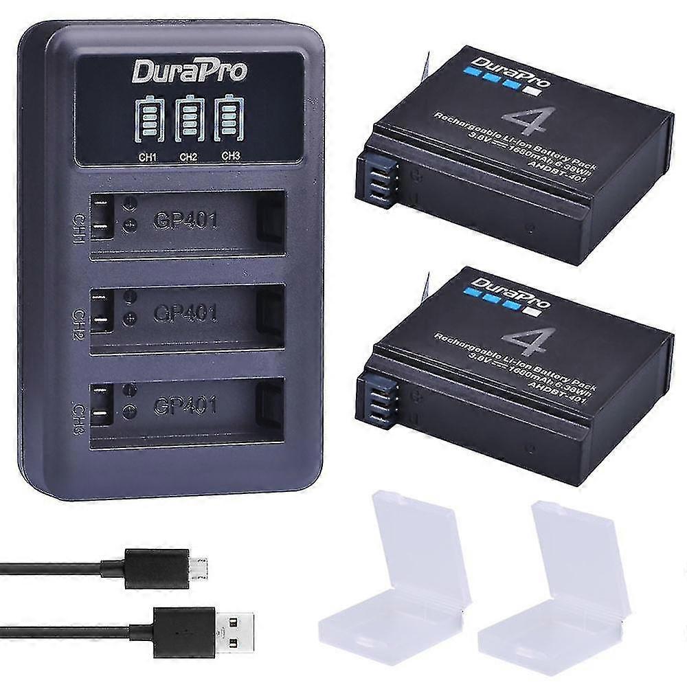 1680mAh Bateria For GoPro Hero 4 Hero4 battery + Charger for go pro HERO4 Black Silver action camera