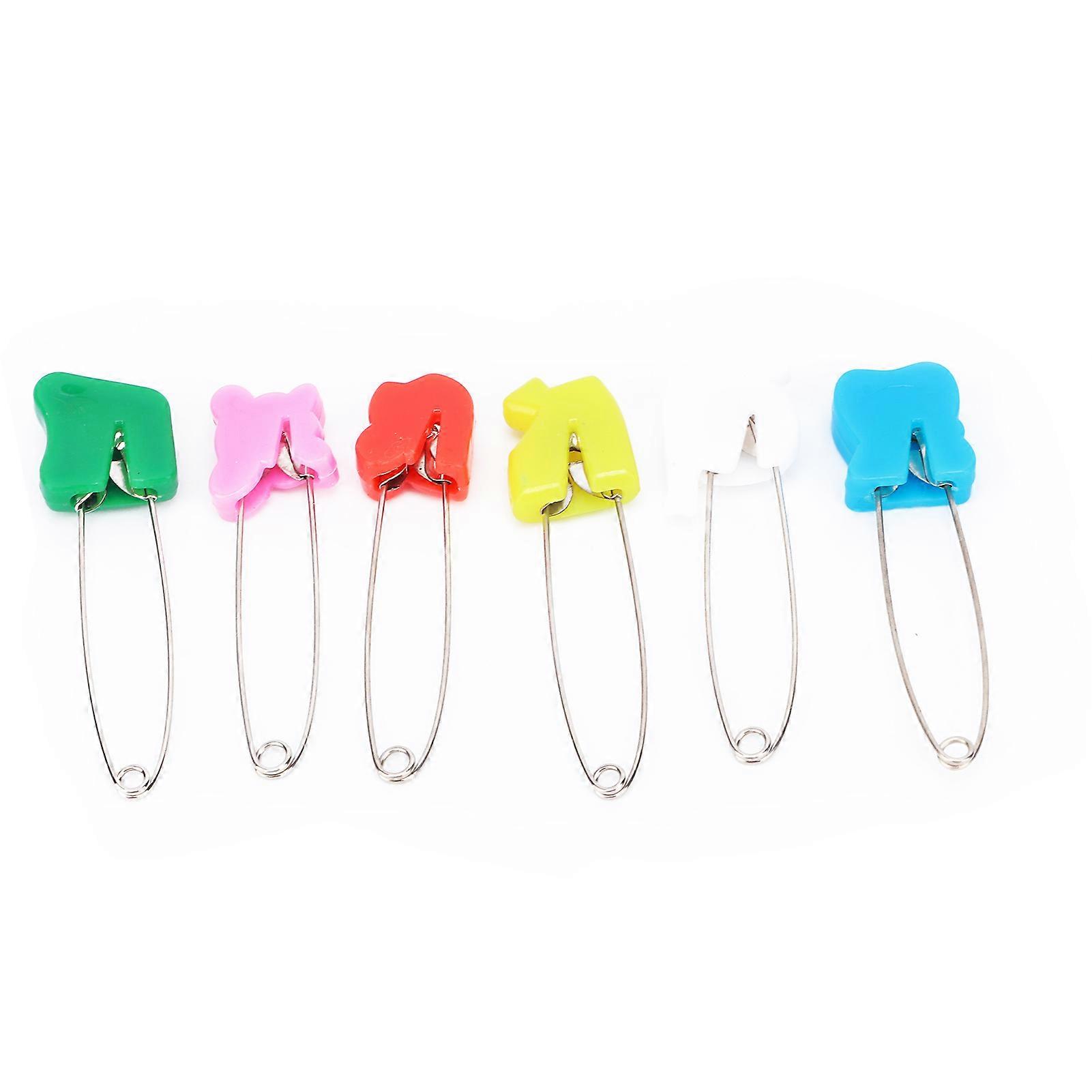 Assorted Color Diaper Pins Safety Locking Cloth Diaper Nappy Sewing Knitting Fabric Pins (Random Color)