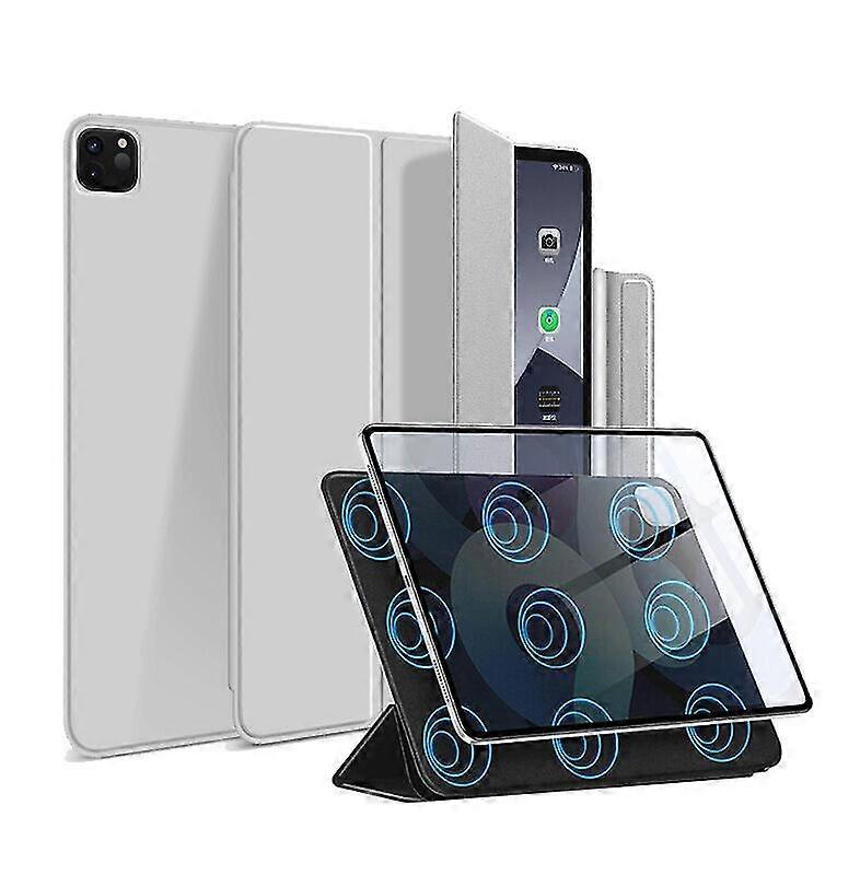 iPad Pro 11 インチ 2021/2020 Gen サポート ペンシル 第 2 世代充電磁気アタッチメント カバー (自動ウェイク/スリープ付き) と互換性のある新しいケース - グレー