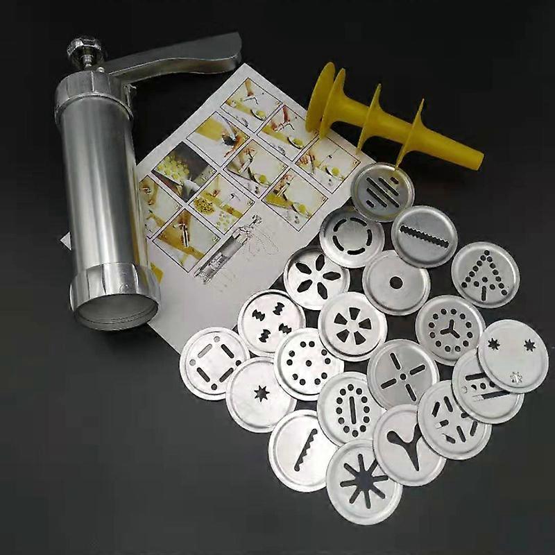 Cookie Presses, Pastry Press with 20 Attachments and 4 Spray Attachments DIY Pastry Mold Cookie Making Tools Home Baking Tools