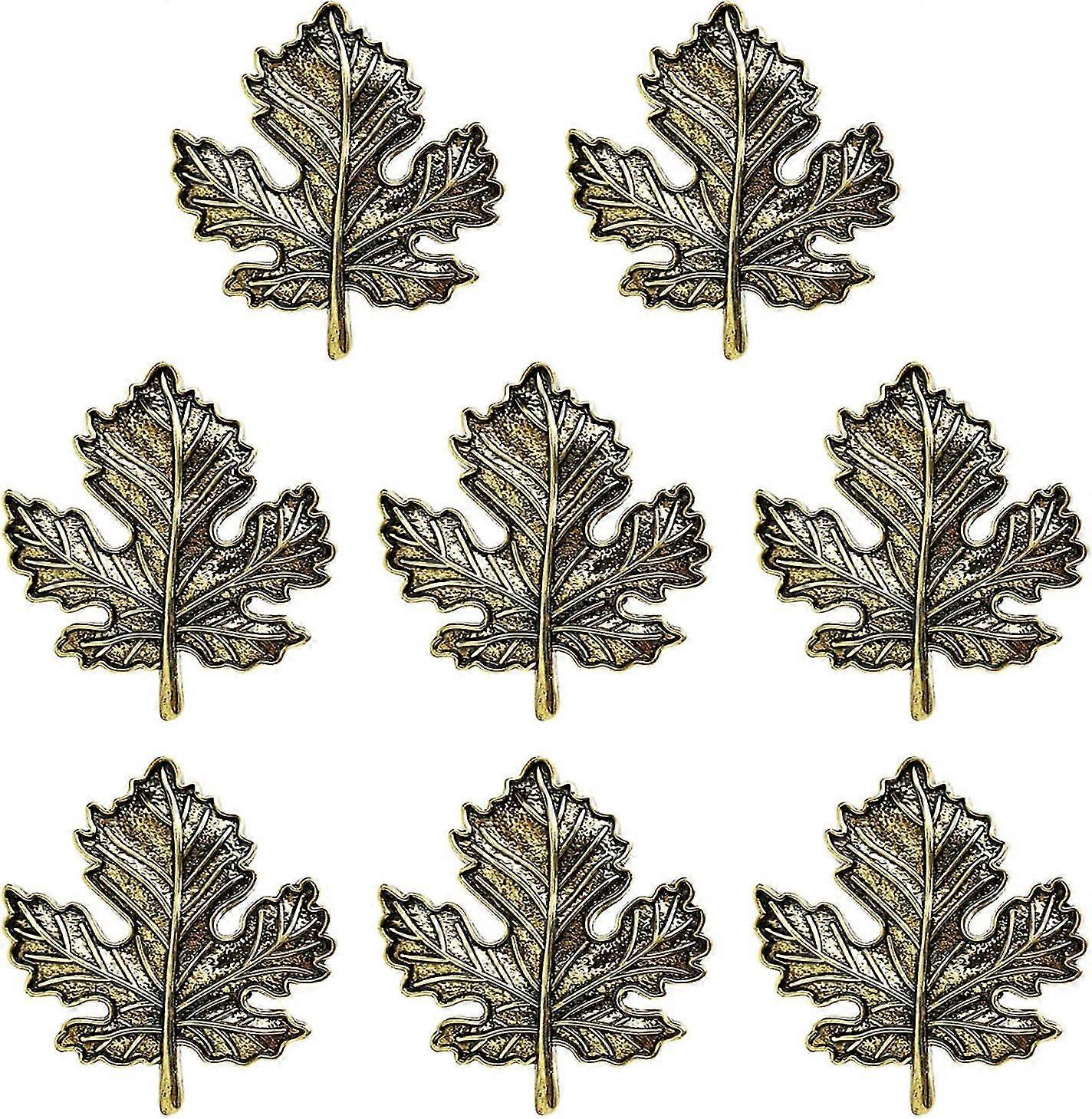Sett med 8 Maple Leaf serviett ringer, For Fall Theme Party Table Decoration-WG