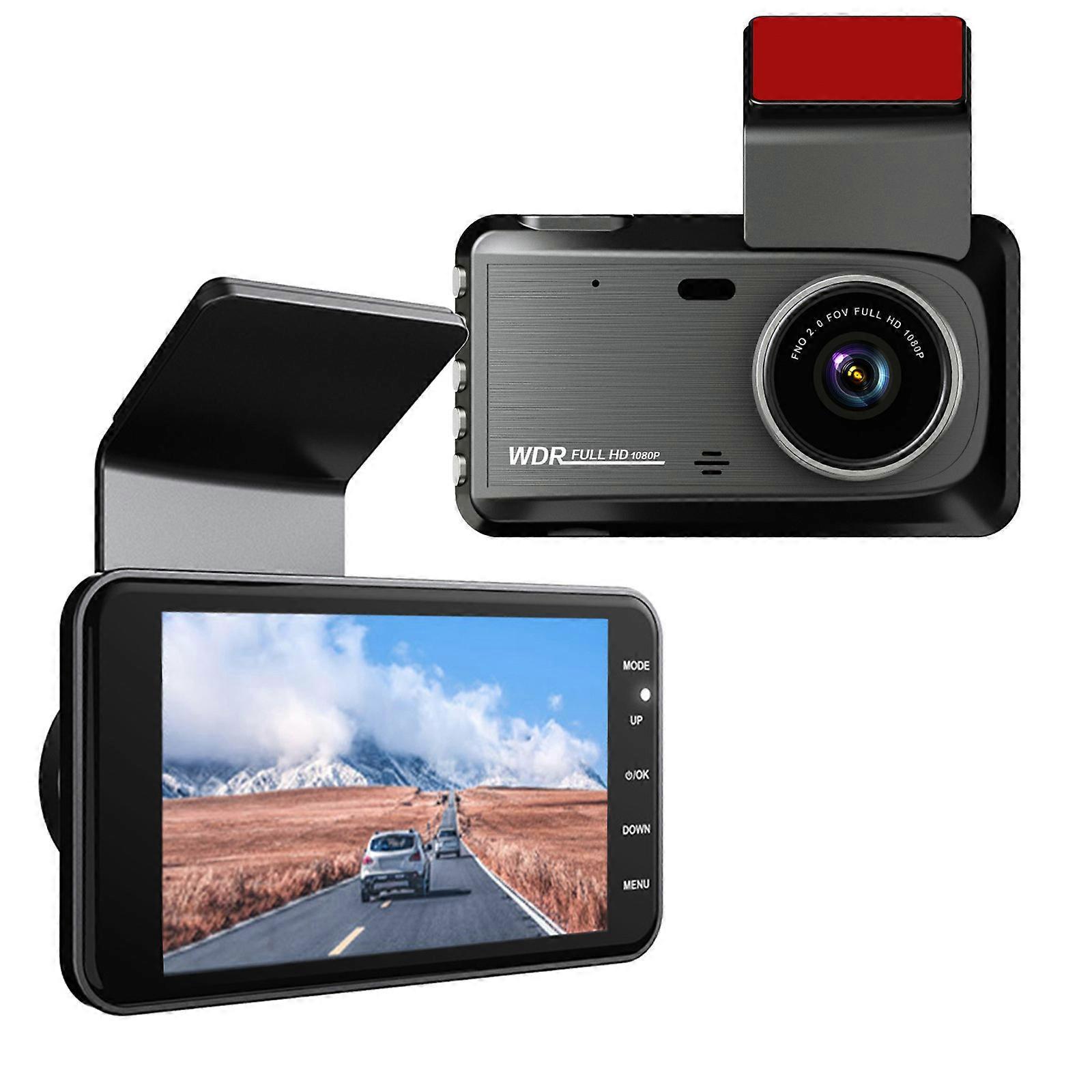 Dash Cam 1080P For Cars 4 Inch Dashcam With Super Night Vision 170 Wide Angle Dashboard Cam Recorder Loop Recording Parking Monitor Motion Detection G