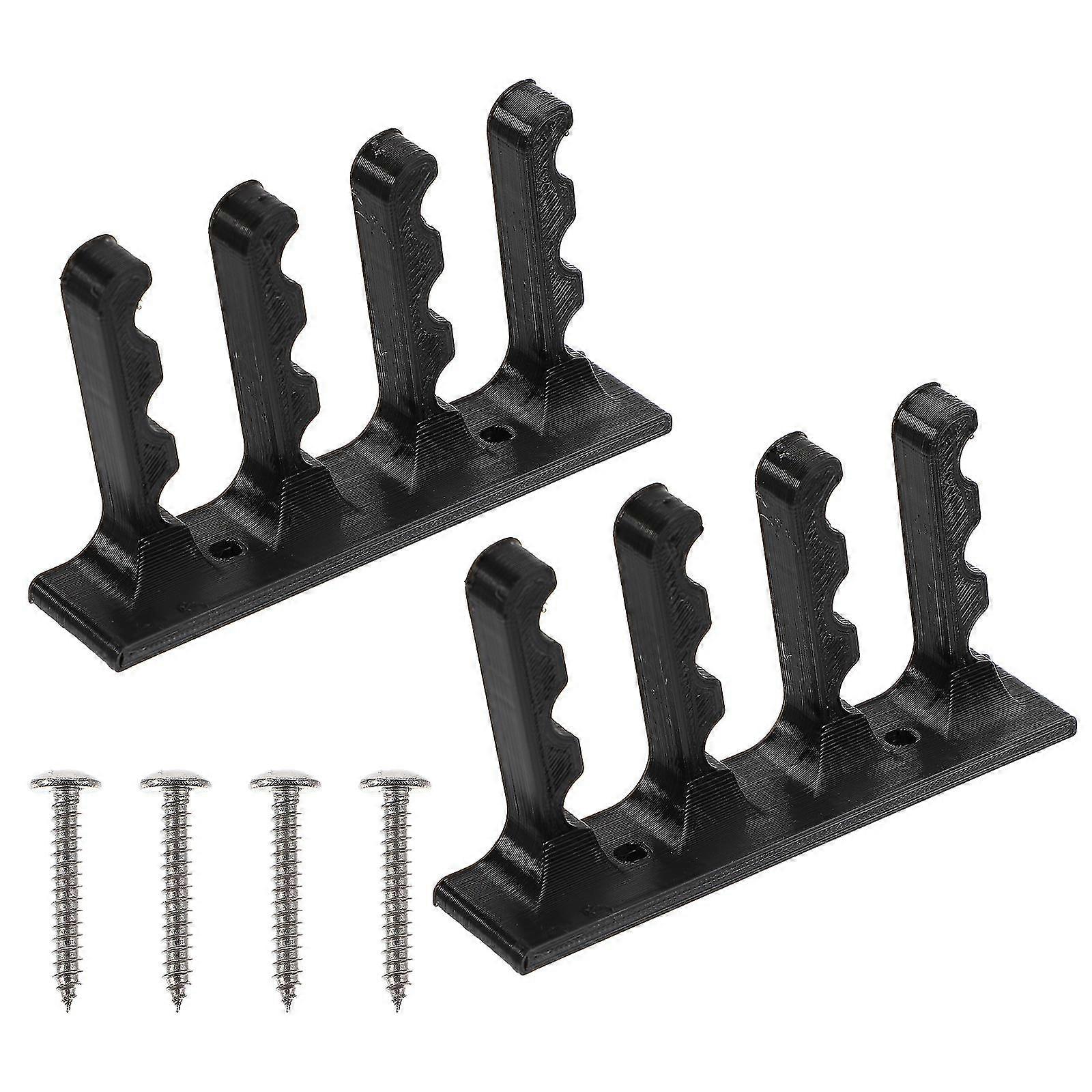 2pcs Bow And Arrow Wall Mounted Storage Brackets Holder Rack With Screws