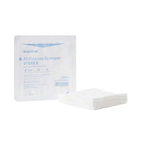 McKesson Sterile Nonwoven Sponge 4 x 4 Inch ,Count of 1