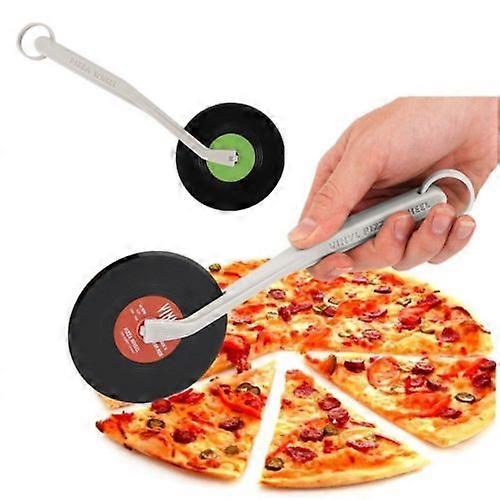 Creative Vinyl Record Pizza Cutter Slicer Cool Record Player CD Record Design Pizza Wheels Cutter Roller Knife Pizza Tools