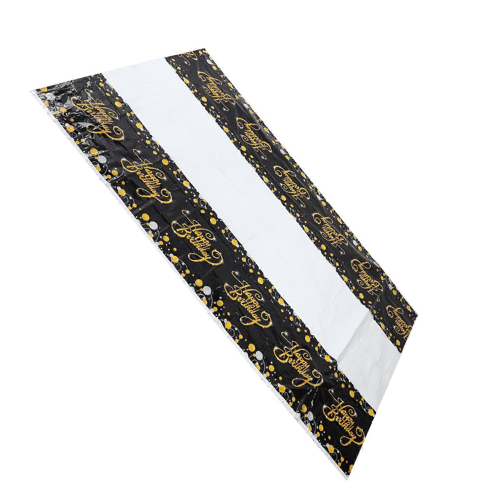 Plastic Rectangular Table Cover for Birthday Party and Banquet Decoration