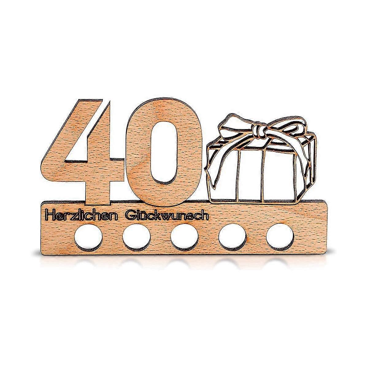 40th Birthday Money Gift Wood
