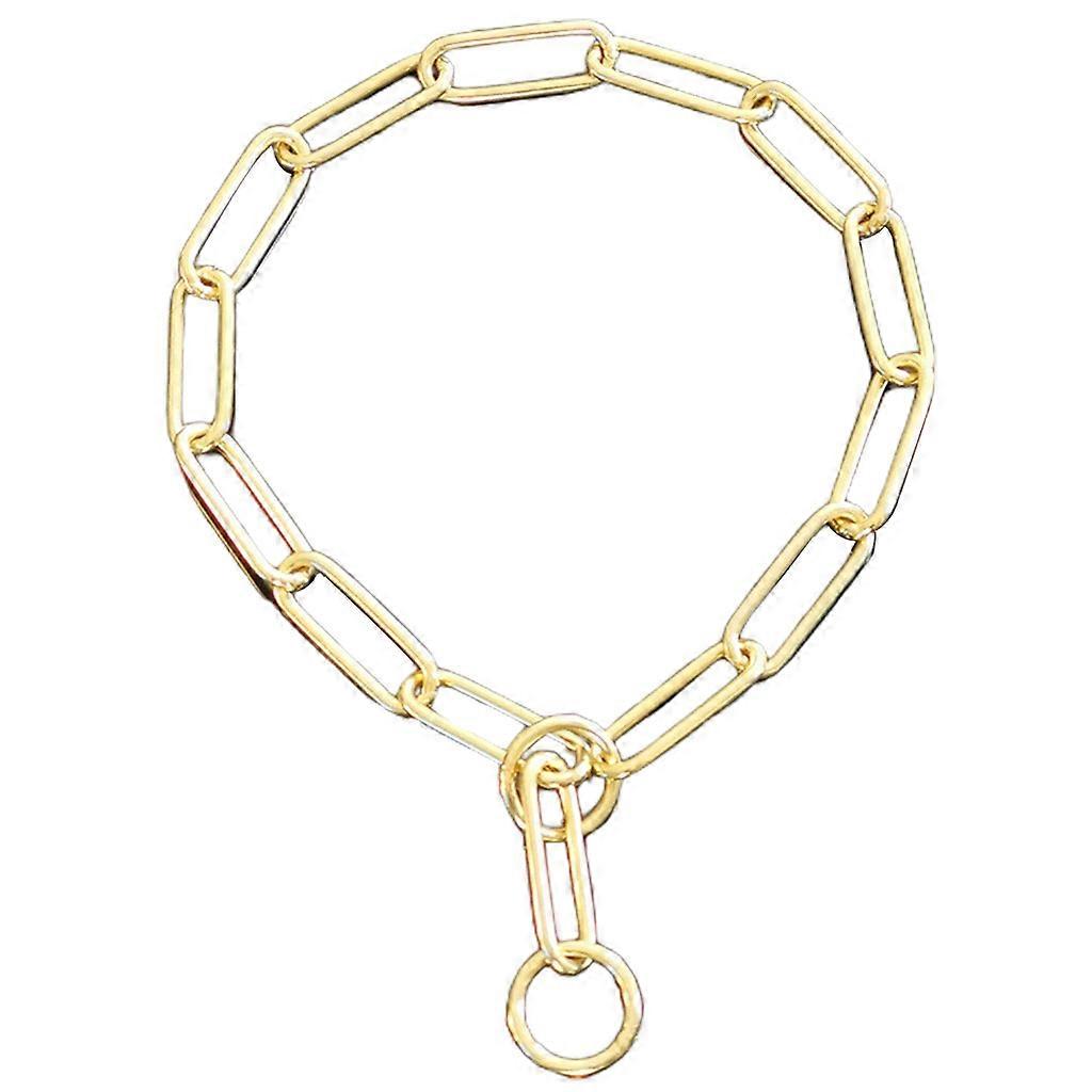 Copper Metal Material Dog Neck Strap Snake Chain Style Easy Installment