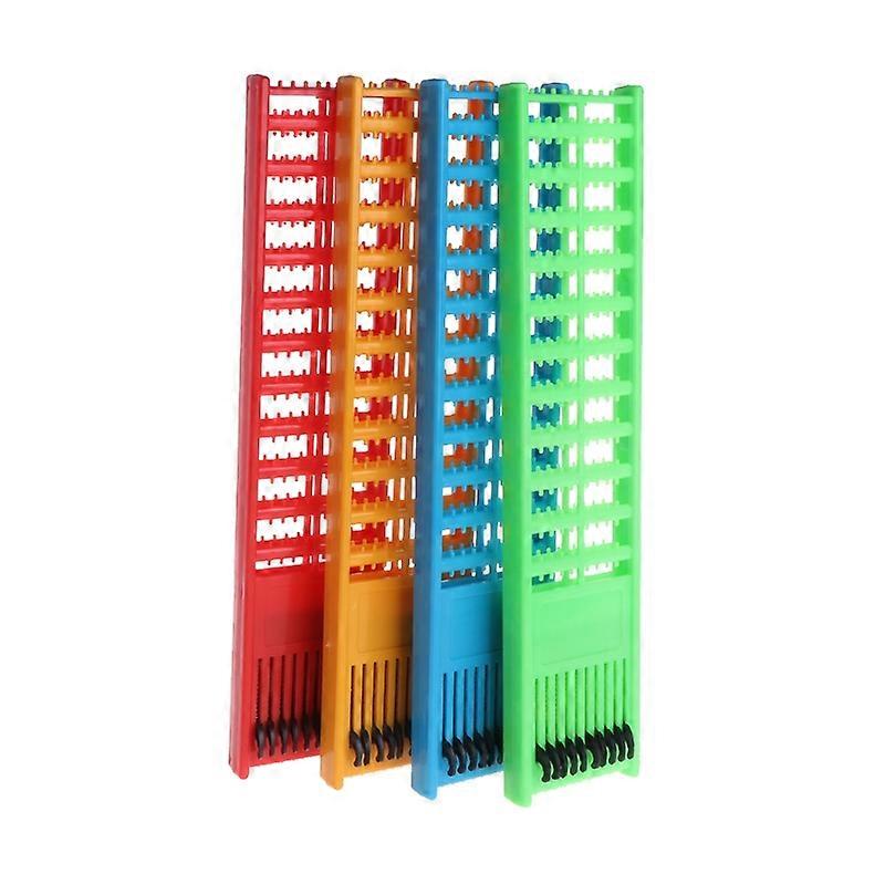 Fishing Rig Board Plastic Double Side Spring Hooks Storage Catch Holder Random
