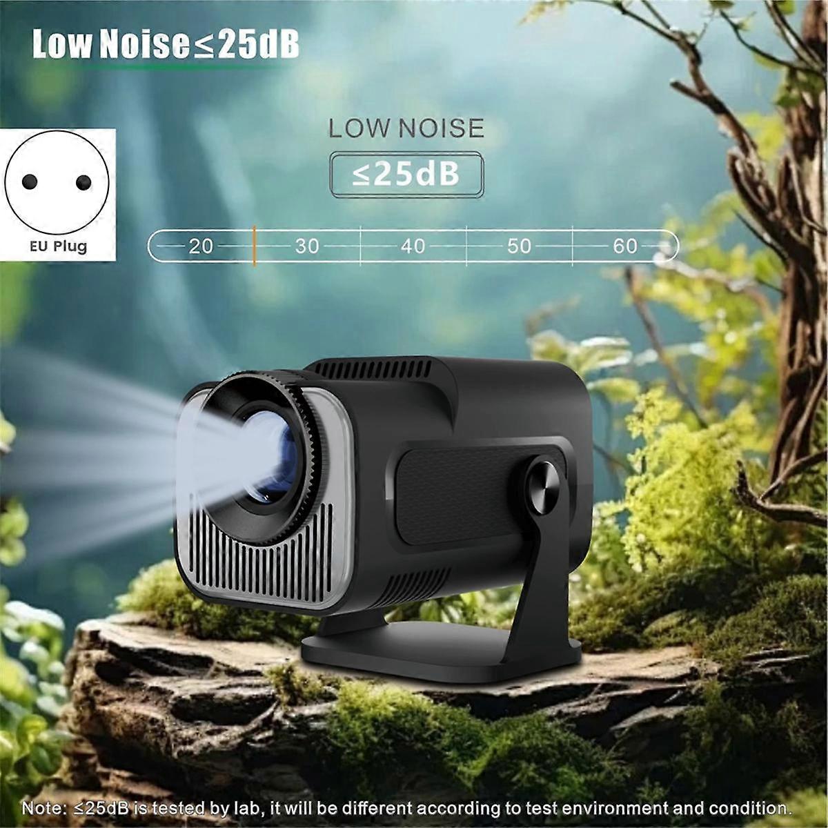 HY320 μίνι εγγενής 720P αρρενωπός προβολέας 200ANSI Wifi6 BT5.0 υπαίθριος φορητός προβολέας κινηματογράφων 720P Android, βούλωμα της ΕΕ