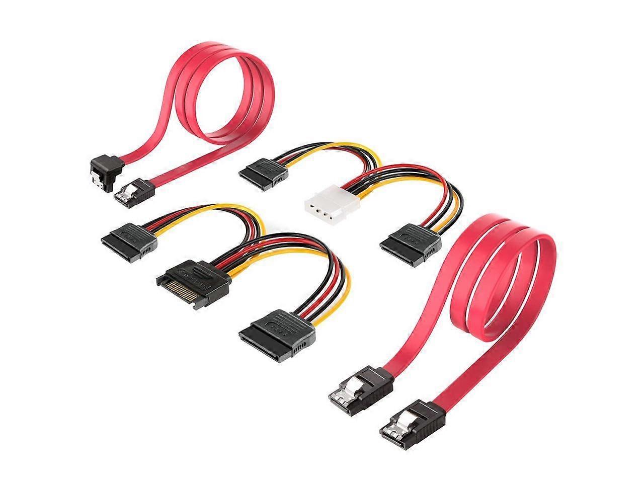 SATA Cable SATA Power Splitter Cable SSD SATA III Hard Drive Connection Cables