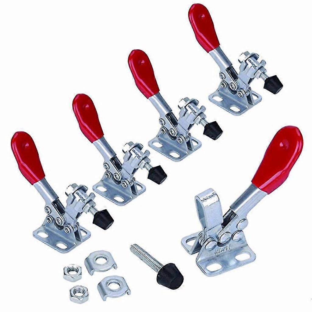 5pc Toggle Clamp Gh201 Hand Tool Holding Capacity Antislip Quick Release Fixture