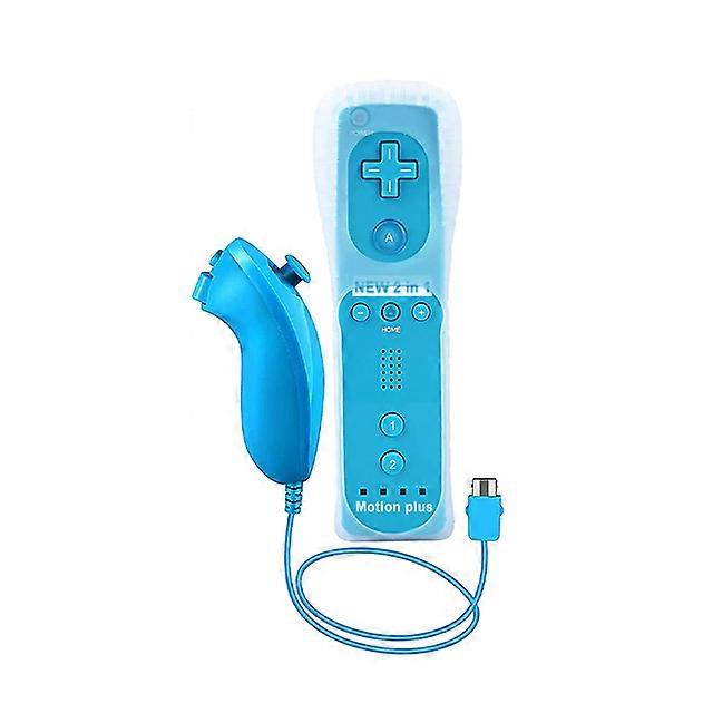 2PCS Remote Controller with Motion Plus For Nintendo Wii Nunchuck Wireless Gamepad For Nintend Wii Console Joystick Joypad