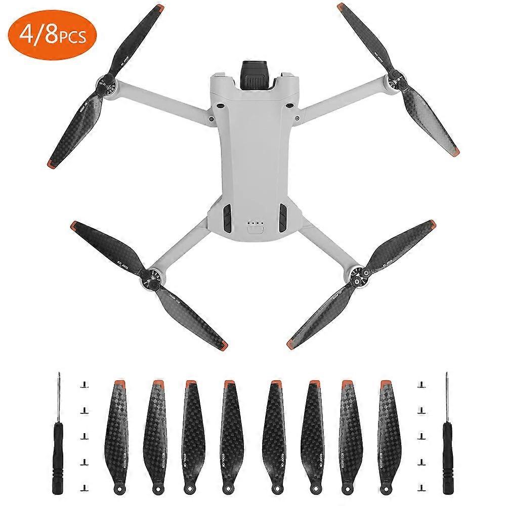 Carbon Fiber For DJI Mini 4 Pro Propeller Drone Blade Props Wing for DJI Mini 3 Pro Replacement Propellers Drone AccessoriesRemote Control Toy Accesso