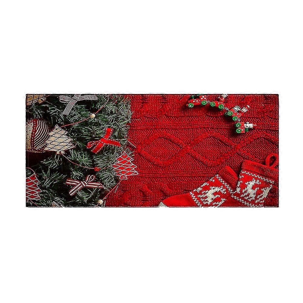 1pc Door Carpet Non-Slip Ground Mat Polyester Rug Rectangular Foot Door Ground Carpet