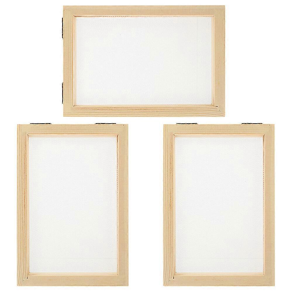 3Pcs Paper Making Frame DIY Paper Making Frame Paper Making Wood Frame Wood Paper Frame