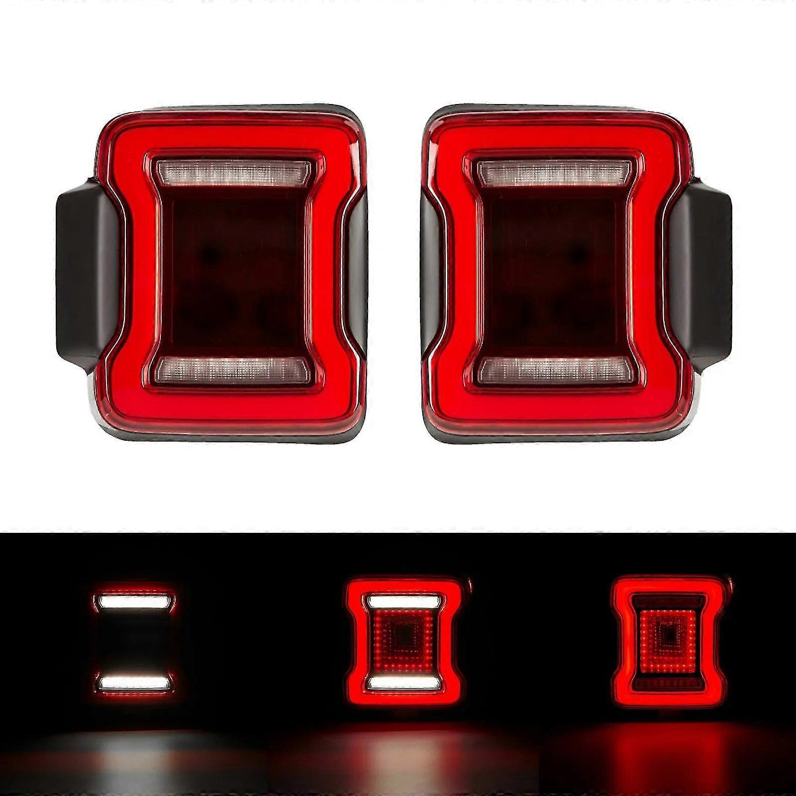 LED Tail Light Rear Brake Lamp for Jeep Wrangler JL 2018+ USA /EU Version Back Reverse Signal Light Daytime Running Lamps Shell