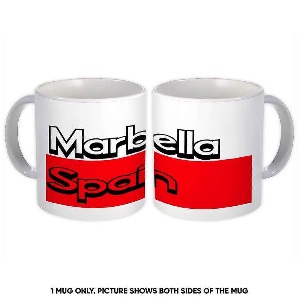 Gift Mug: Marbella Spain Rectangle