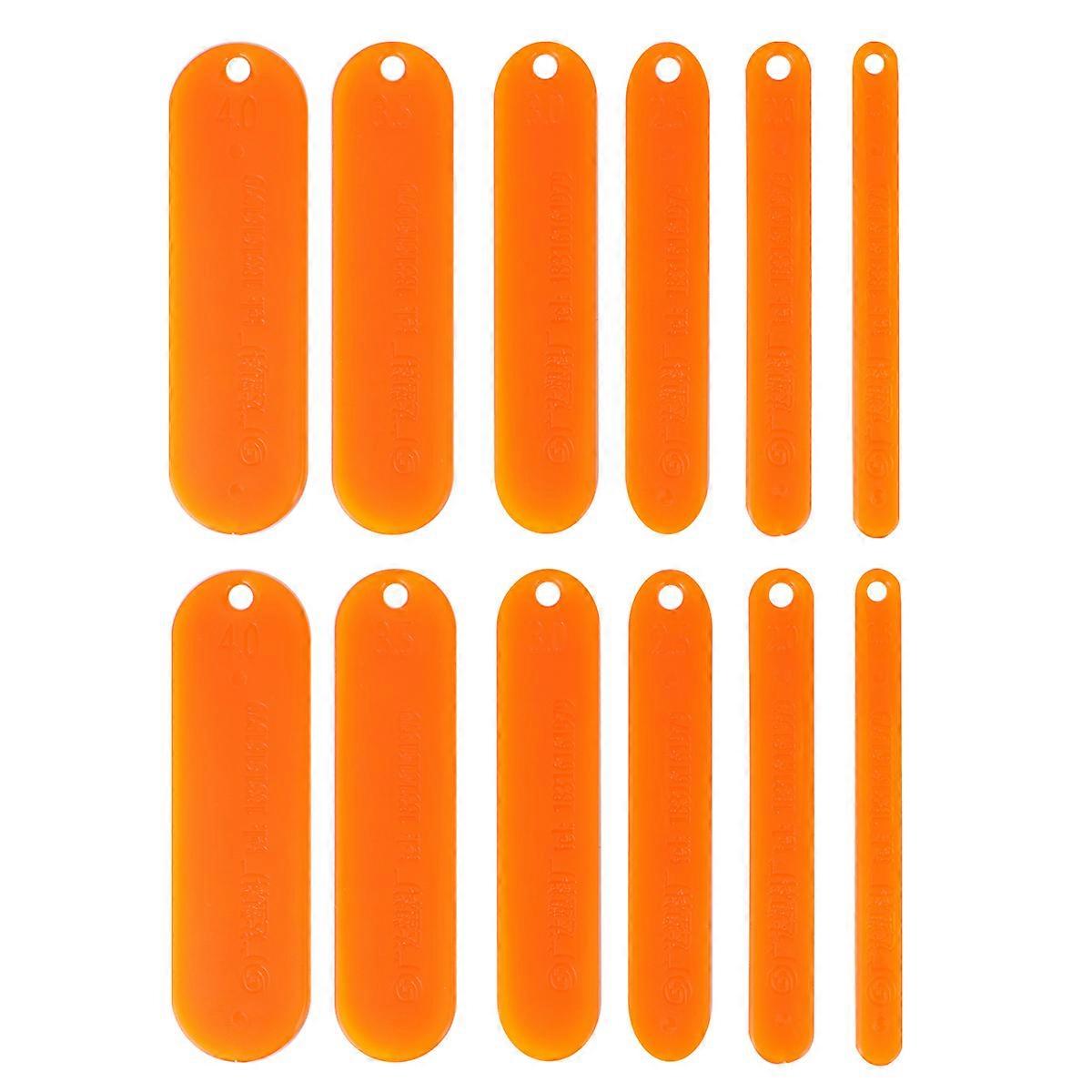 12 PCS Hand Tools Netting Shuttle Netting Bobbin Fishnet Needle Plastic Fishing Accessory Shuttle Tool Fishing Equipment