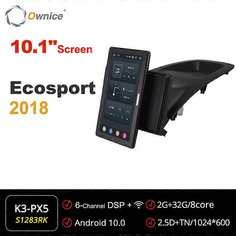 Tesla Stil PX6 13,3" DSP Android 10.0 Autoradio Multimedia Video Player Auto Drehbare Navigation GPS für Ford Ecosport 2018